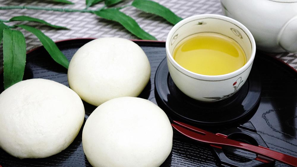 甘酒饅頭写真